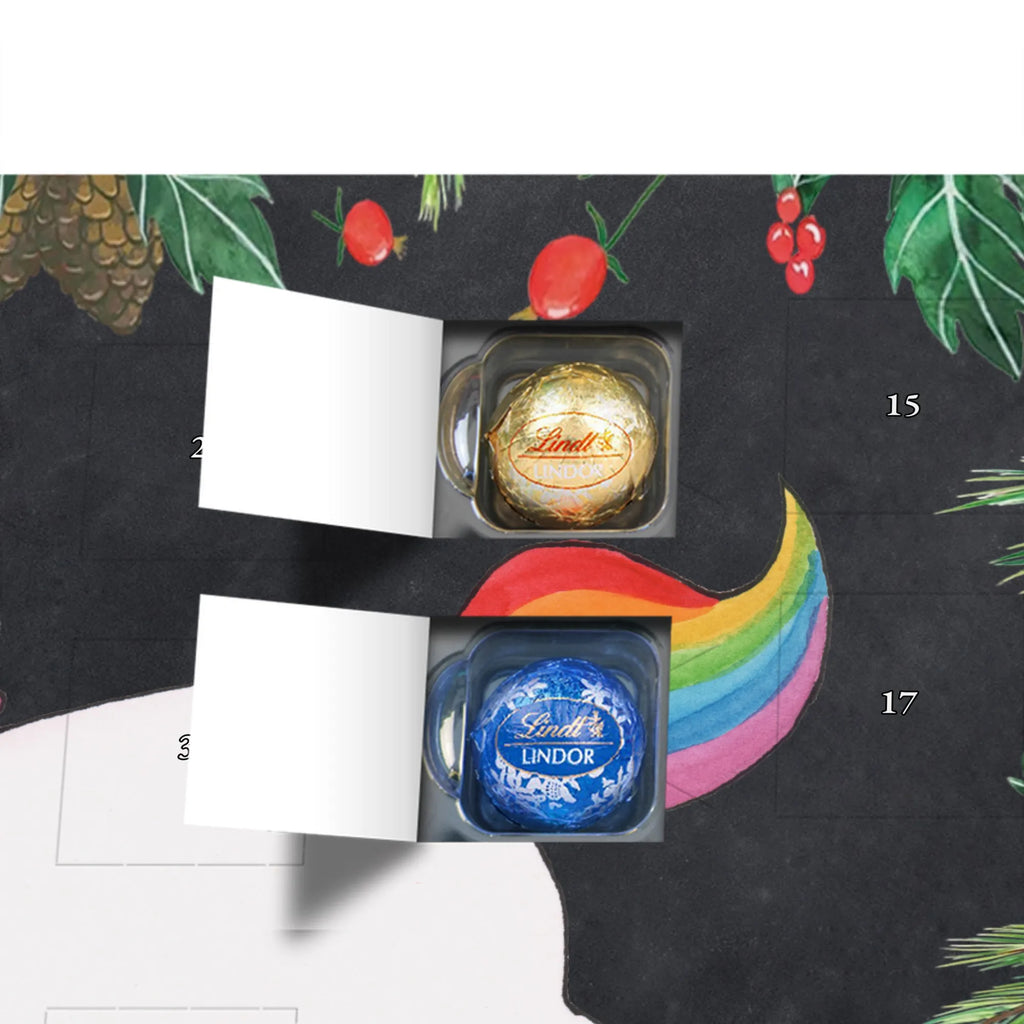 Chocolate advent calendar unicorn happy joy of life, fun, cheerful, joy
