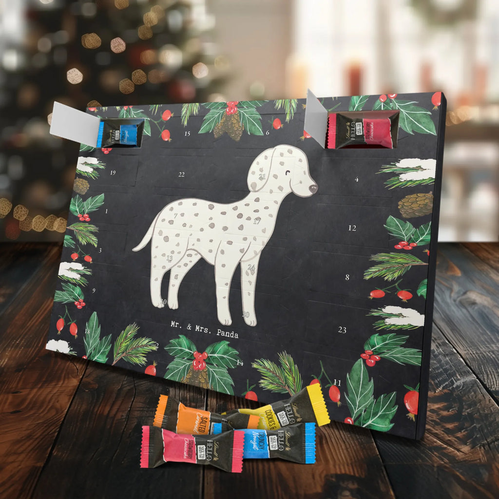 Chocolate advent calendar Dalmatian moment puppy, dog owner, purebred dog, dog breed, giving, animal lover, gift