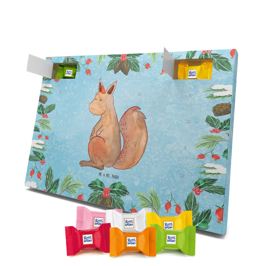 Chocolate advent calendar unicorn Believe squirrel