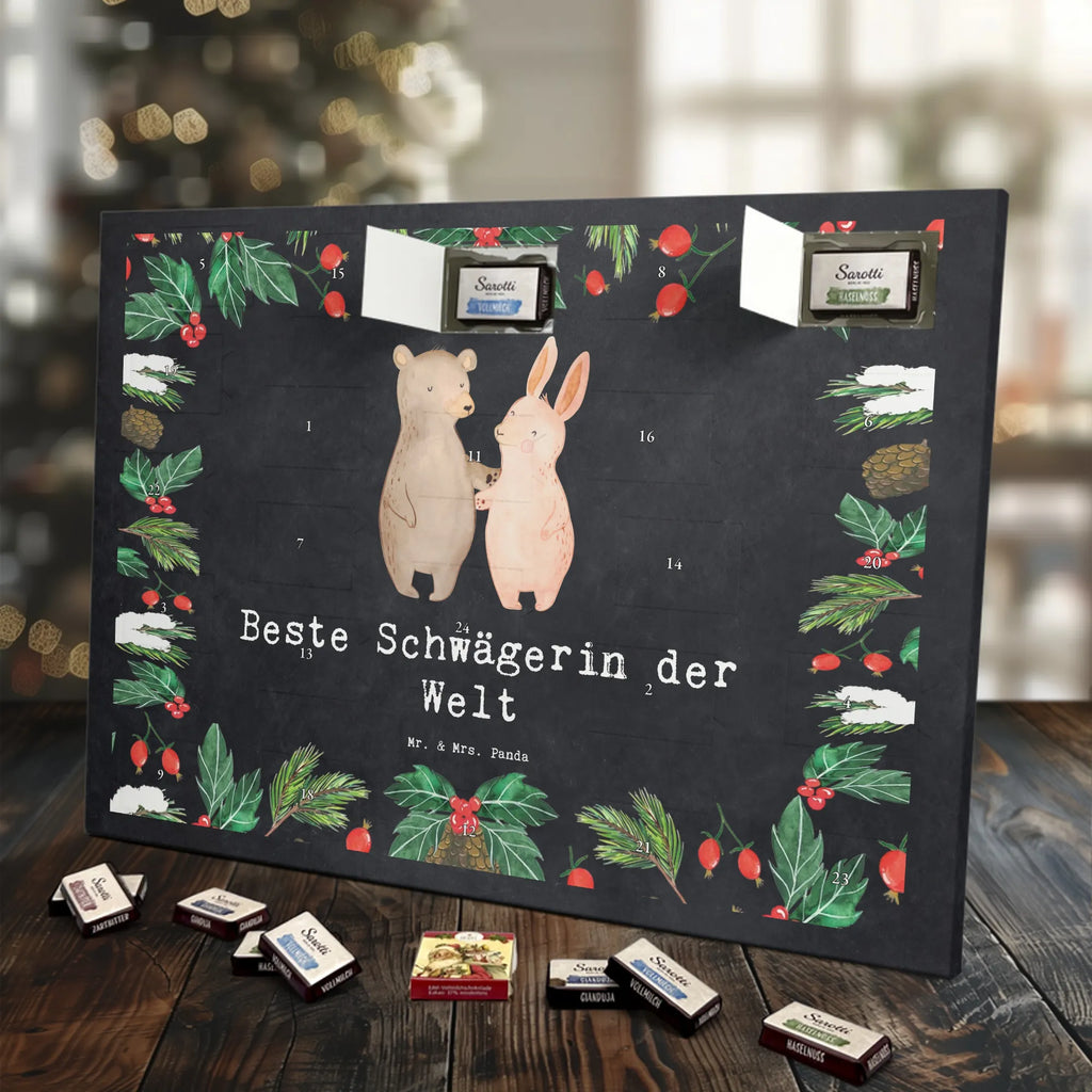 Chocolate advent calendar Hare Best sister in law in the world gift, birthday, gift idea, birthday present, giving, thank you, for, make you happy, gift tip, relatives, wife, Sister-in-law, husband, married