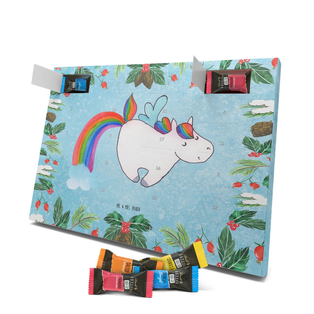 Chocolate advent calendar unicorn Pegasus growing up, pegasus, rainbow, reality, playing, unicorn love, saying fun