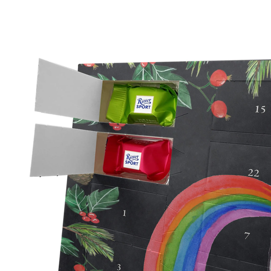 Chocolate advent calendar unicorn Pegasus growing up, pegasus, rainbow, reality, playing, unicorn love, saying fun