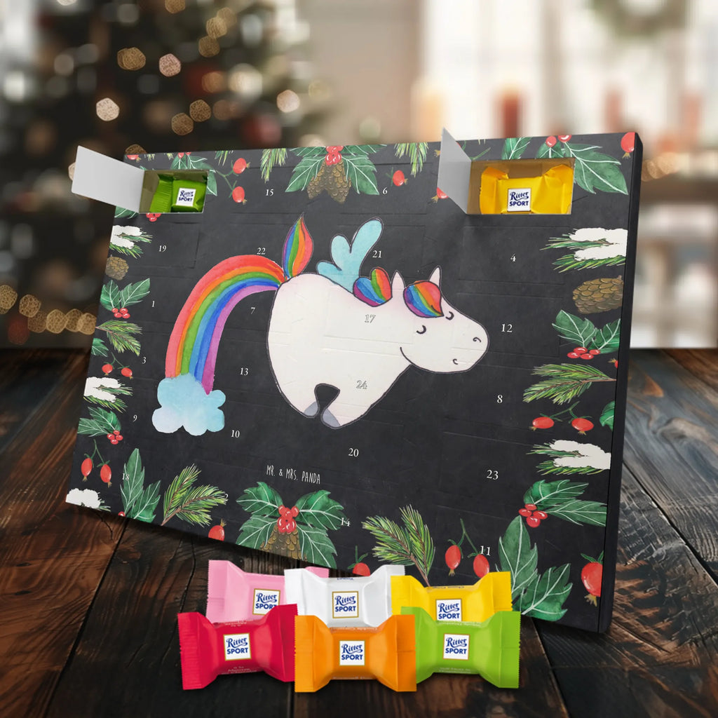 Chocolate advent calendar unicorn Pegasus growing up, pegasus, rainbow, reality, playing, unicorn love, saying fun