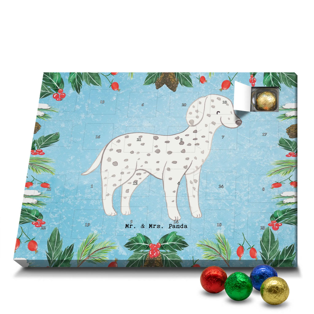 Chocolate advent calendar Dalmatian moment puppy, dog owner, purebred dog, dog breed, giving, animal lover, gift