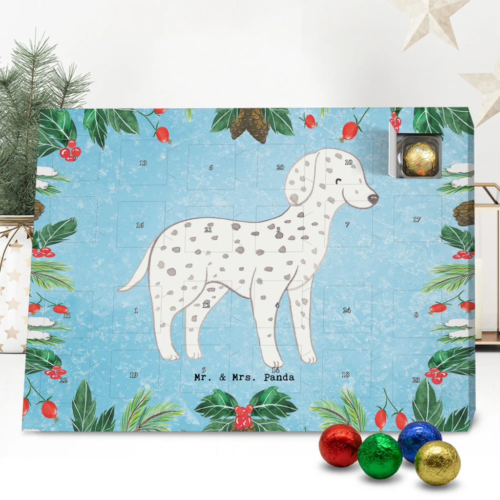 Chocolate advent calendar Dalmatian moment puppy, dog owner, purebred dog, dog breed, giving, animal lover, gift