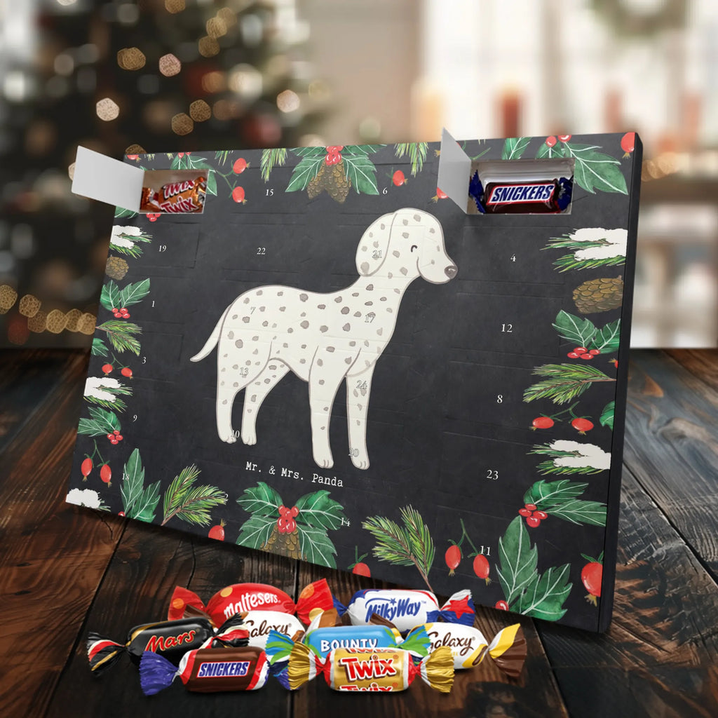 Chocolate advent calendar Dalmatian moment puppy, dog owner, purebred dog, dog breed, giving, animal lover, gift