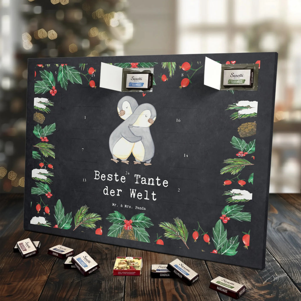 Chocolate advent calendar penguin best aunt in the world gift, birthday, gift idea, birthday present, giving, thank you, for, make you happy, gift tip, Aunt, christening partner, niece, favorite aunt, baptism, little thing, godfather aunt, godmother, nephew