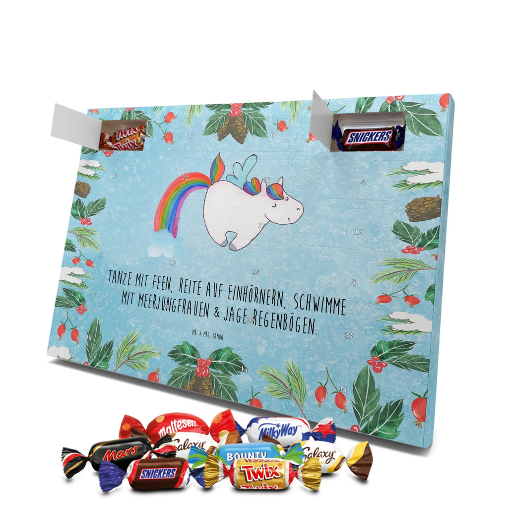 Chocolate advent calendar unicorn Pegasus growing up, pegasus, rainbow, reality, playing, unicorn love, saying fun