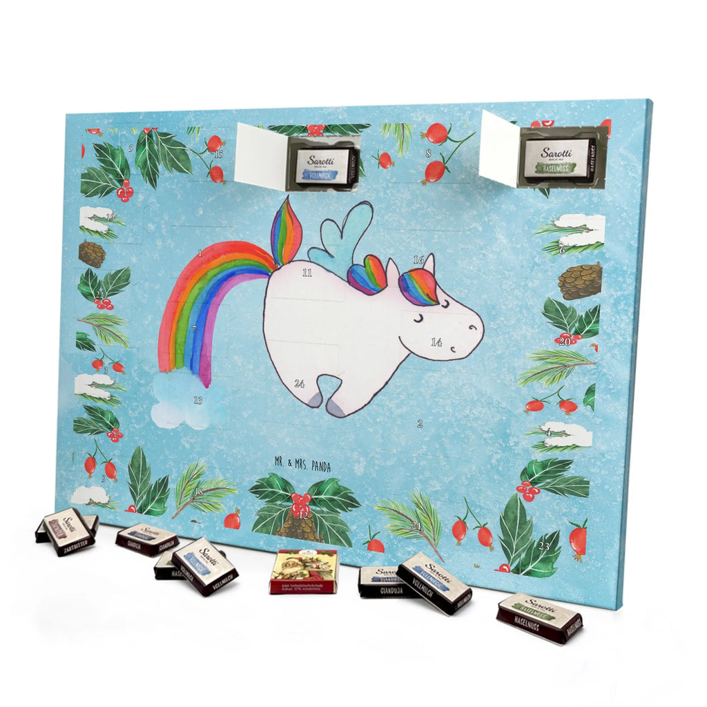 Chocolate advent calendar unicorn Pegasus growing up, pegasus, rainbow, reality, playing, unicorn love, saying fun