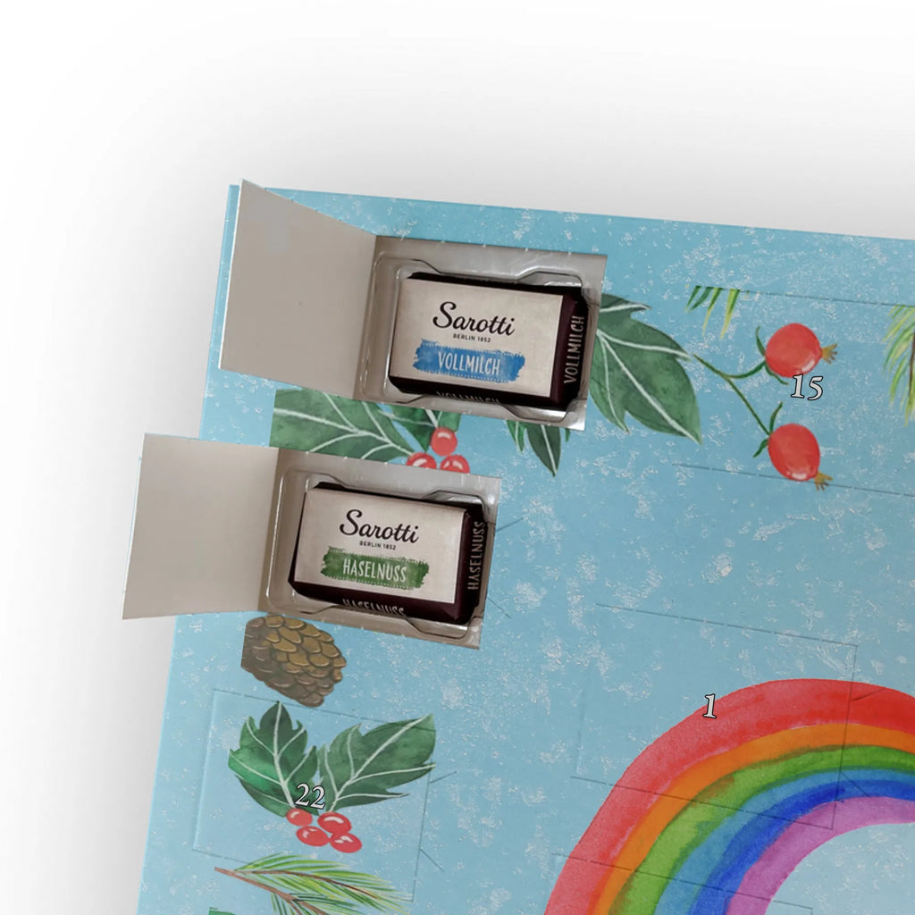 Chocolate advent calendar unicorn Pegasus growing up, pegasus, rainbow, reality, playing, unicorn love, saying fun