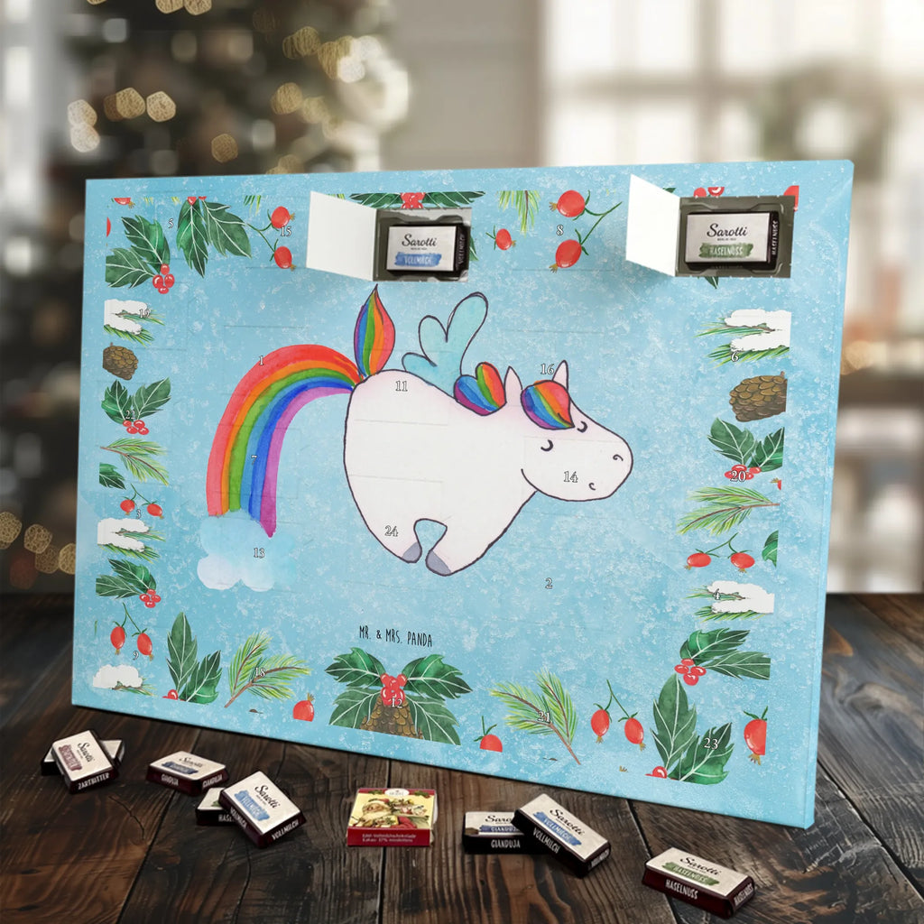 Chocolate advent calendar unicorn Pegasus growing up, pegasus, rainbow, reality, playing, unicorn love, saying fun