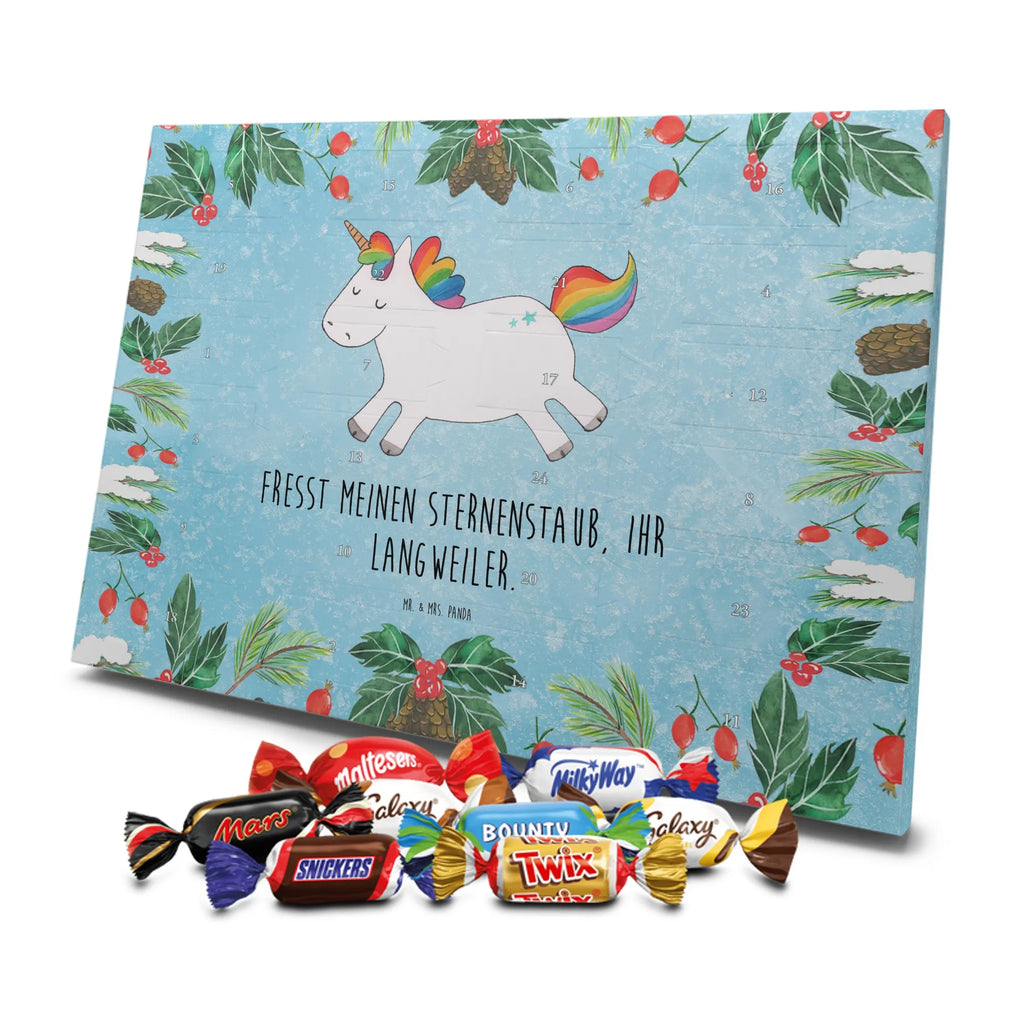 Chocolate advent calendar unicorn happy joy of life, fun, cheerful, joy