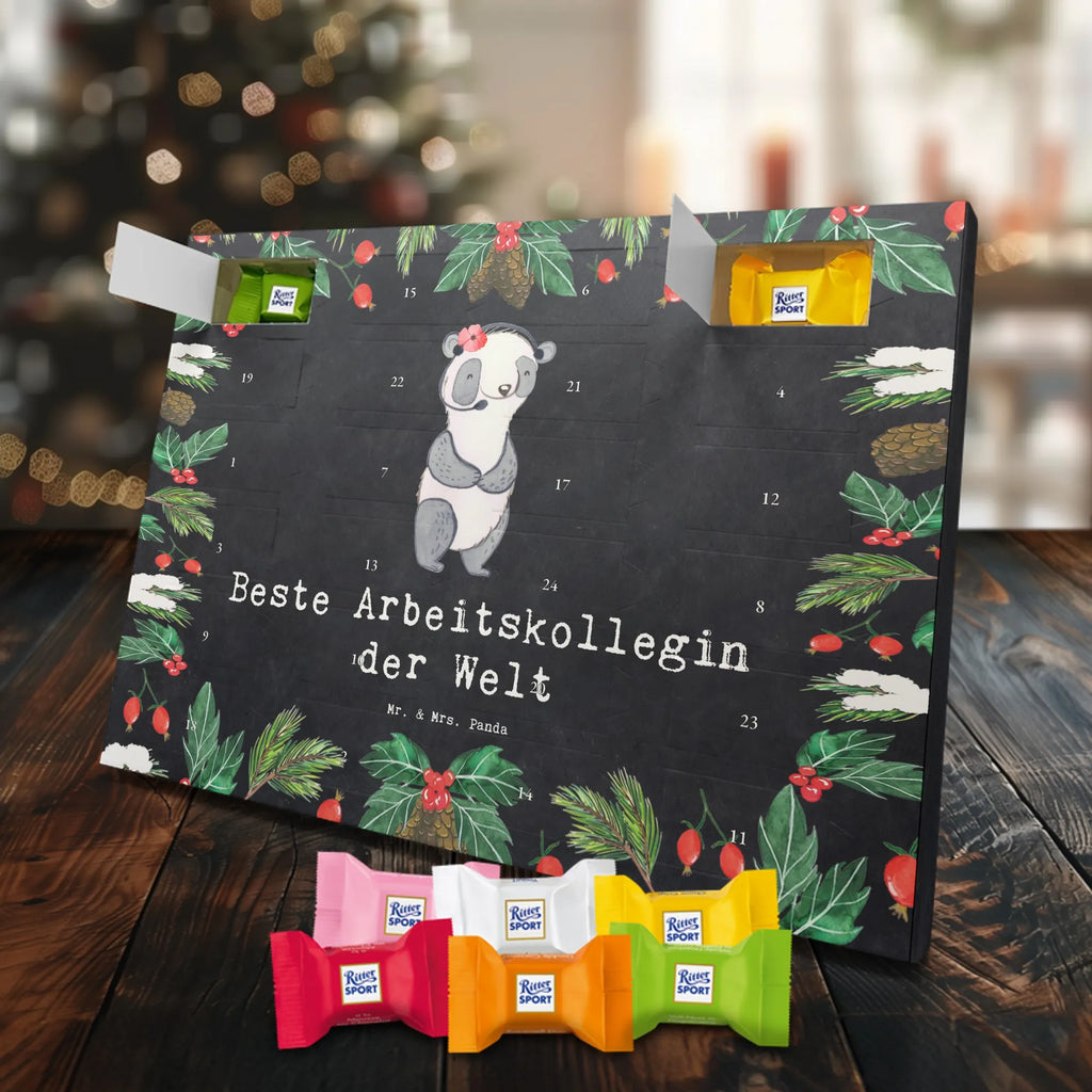 Chocolate advent calendar panda Best colleague in the world gift, birthday, gift idea, birthday present, giving, thank you, for, make you happy, gift tip, Work colleague, retirement, girlfriend, farewell gift, work, colleague, fellow worker, co-worker