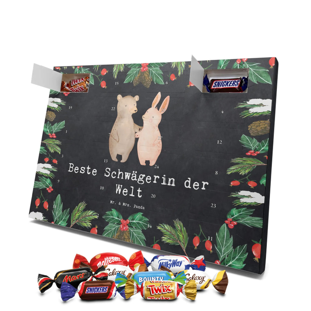 Chocolate advent calendar Hare Best sister in law in the world gift, birthday, gift idea, birthday present, giving, thank you, for, make you happy, gift tip, relatives, wife, Sister-in-law, husband, married