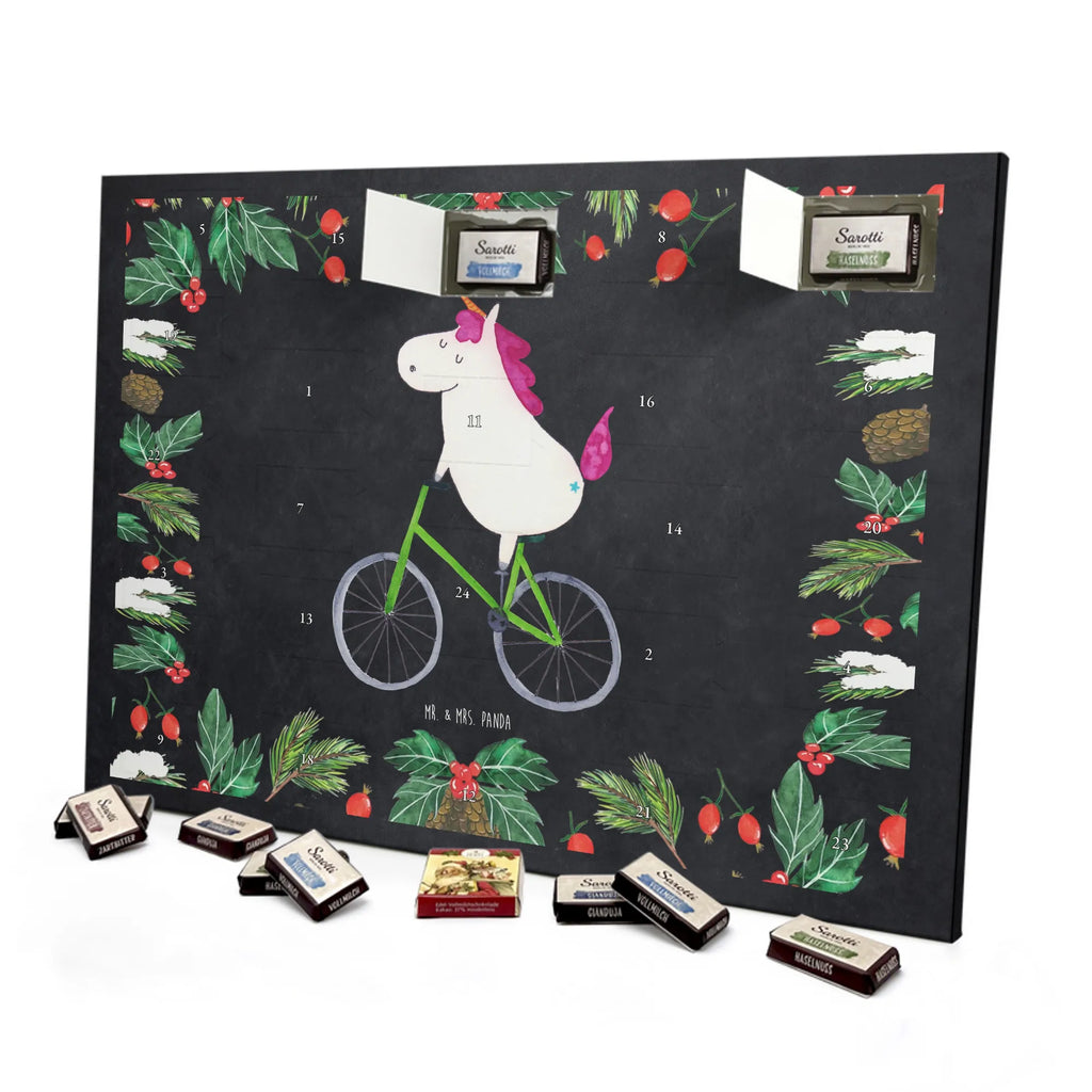 Chocolate advent calendar unicorn cyclist wheel, luxury problem, love affliction, confetti, fairy dust, cycling, cyclist gift, present, grief