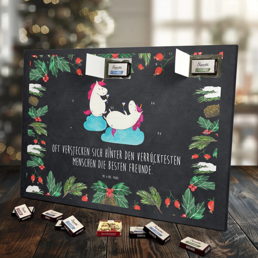 Chocolate advent calendar unicorn sparkling wine Best, Girlfriend, Girls' night, Fun, Girlfriends, Cork, Champagne