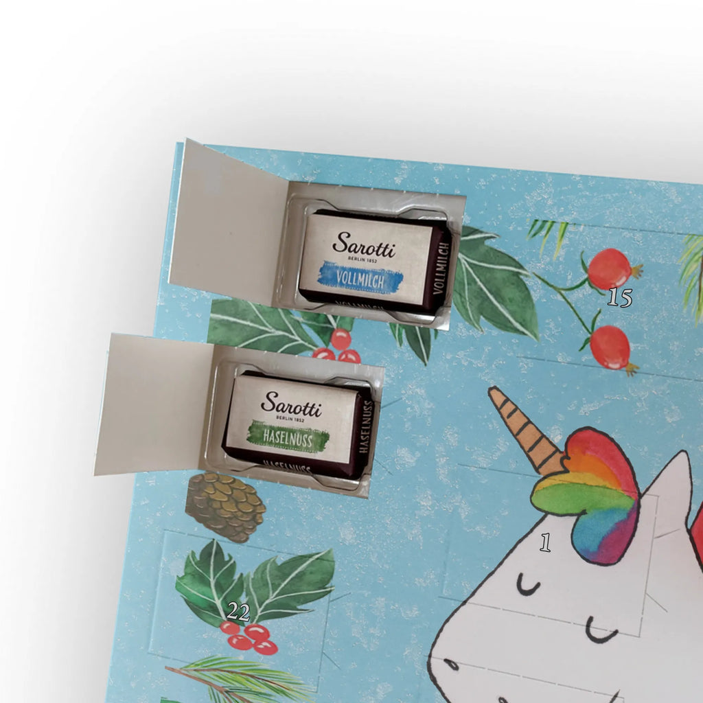 Chocolate advent calendar unicorn happy joy of life, fun, cheerful, joy