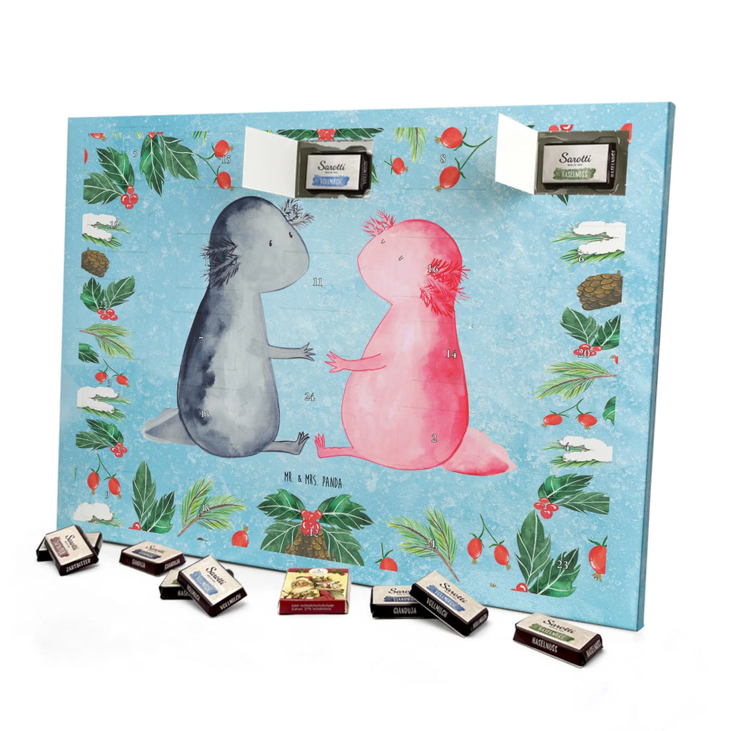 Chocolate advent calendar axolotl Love Mexican walking fish, Axelotl, marine animals, salamander, fiancé, amphibian, friend, husband, valentine's day, proof of love, anniversary, great love, tail