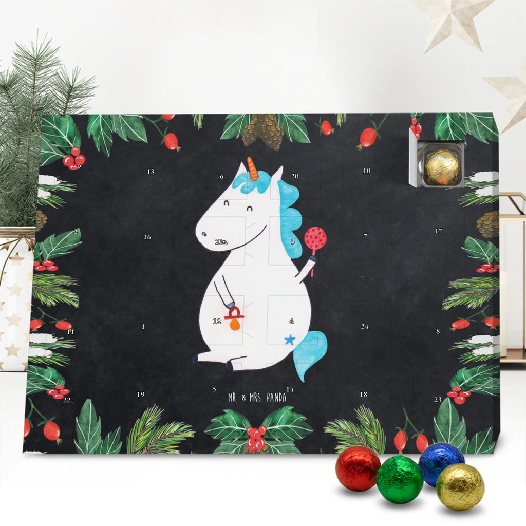 Chocolate advent calendar unicorn infant mother, offspring, first child, baby happiness, birthday, birth present, parents, birth gift, birth