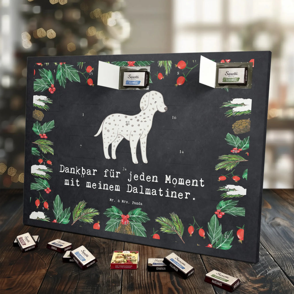 Chocolate advent calendar Dalmatian moment puppy, dog owner, purebred dog, dog breed, giving, animal lover, gift