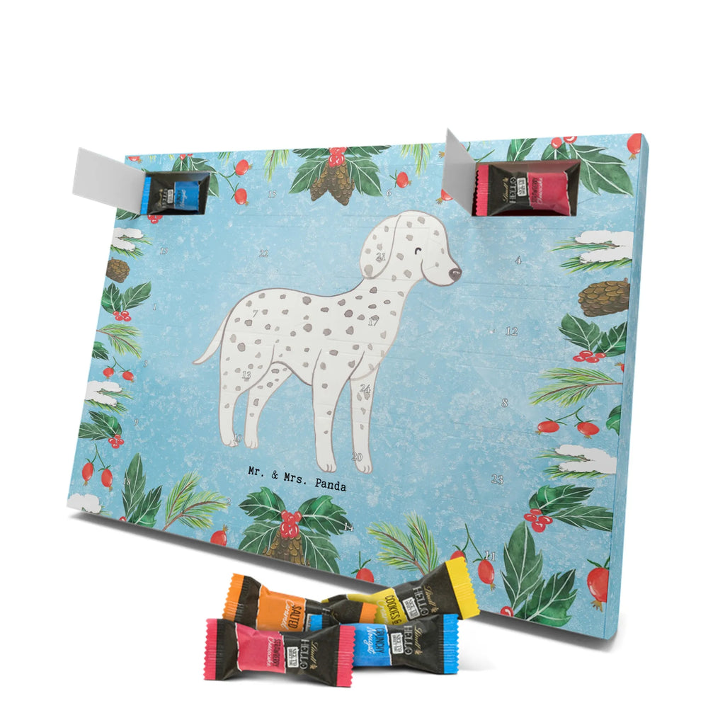 Chocolate advent calendar Dalmatian moment puppy, dog owner, purebred dog, dog breed, giving, animal lover, gift