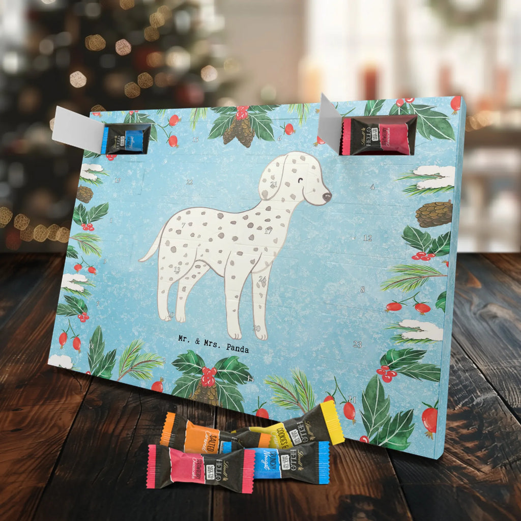 Chocolate advent calendar Dalmatian moment puppy, dog owner, purebred dog, dog breed, giving, animal lover, gift
