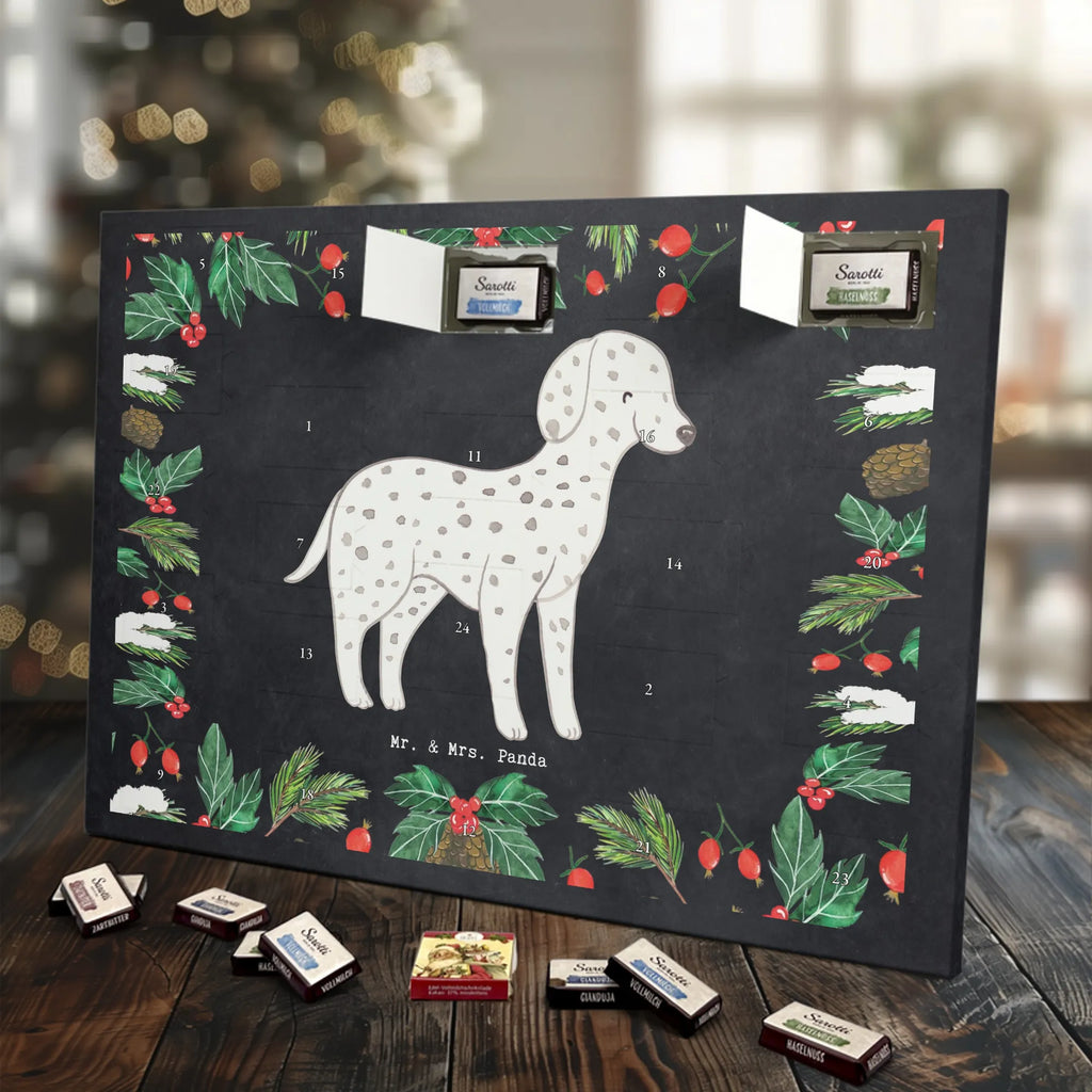 Chocolate advent calendar Dalmatian moment puppy, dog owner, purebred dog, dog breed, giving, animal lover, gift