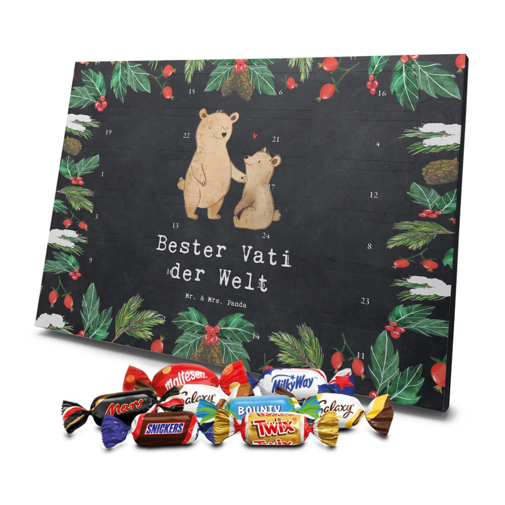 Chocolate advent calendar bear World&#39;s Best Dad gift, birthday, gift idea, birthday present, giving, thank you, for, make you happy, gift tip, best, gift father, parents, Father, man, little thing