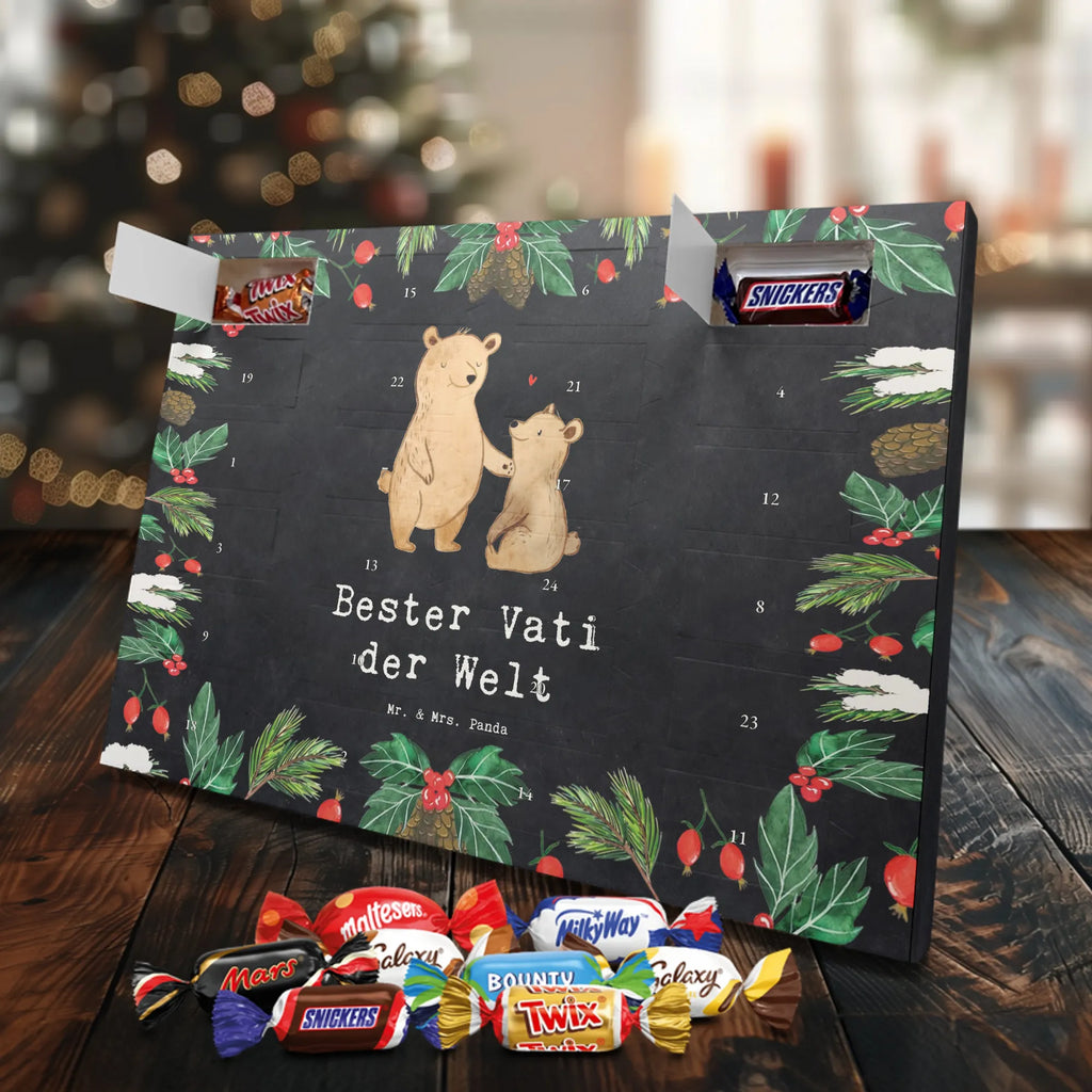 Chocolate advent calendar bear World&#39;s Best Dad gift, birthday, gift idea, birthday present, giving, thank you, for, make you happy, gift tip, best, gift father, parents, Father, man, little thing