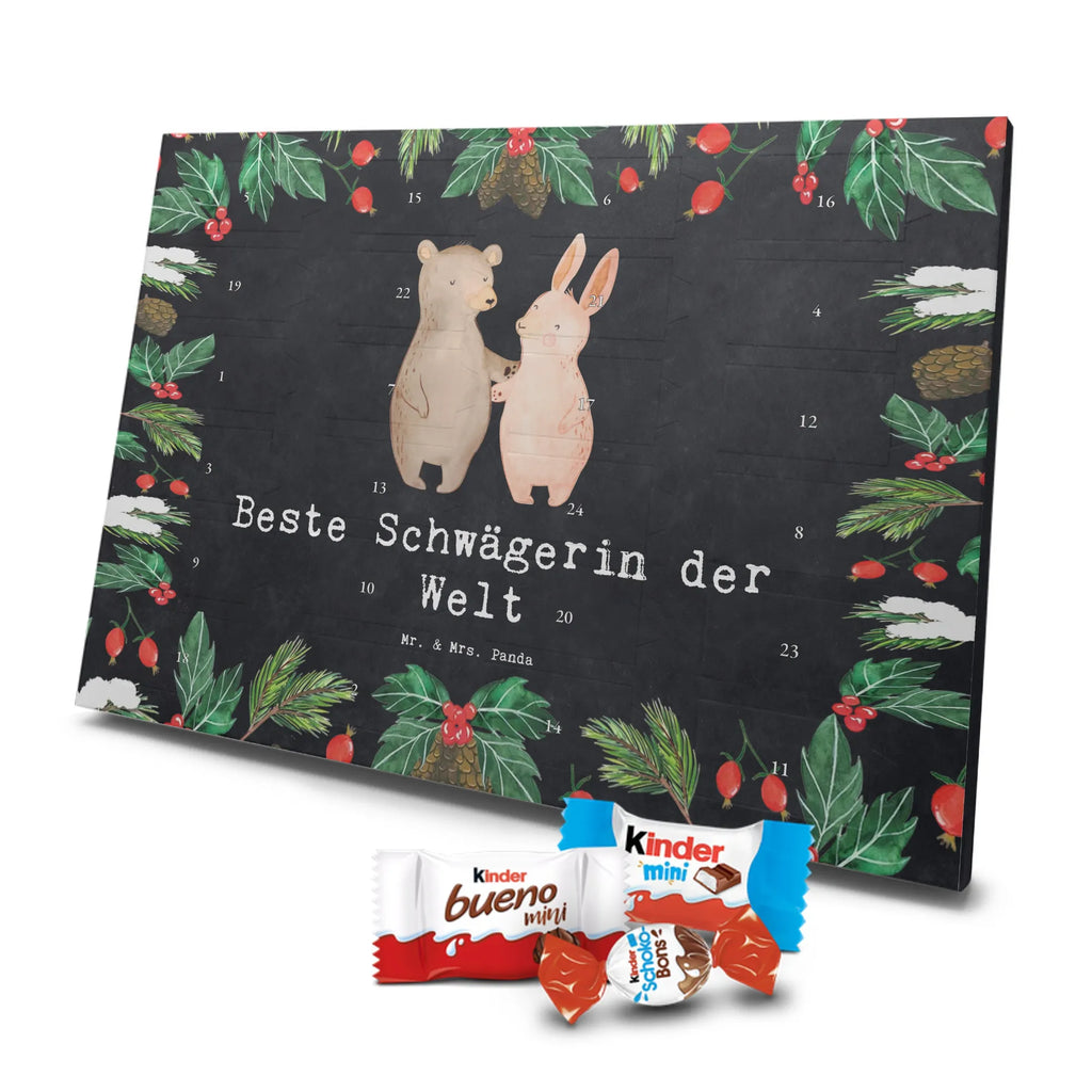 Chocolate advent calendar Hare Best sister in law in the world gift, birthday, gift idea, birthday present, giving, thank you, for, make you happy, gift tip, relatives, wife, Sister-in-law, husband, married