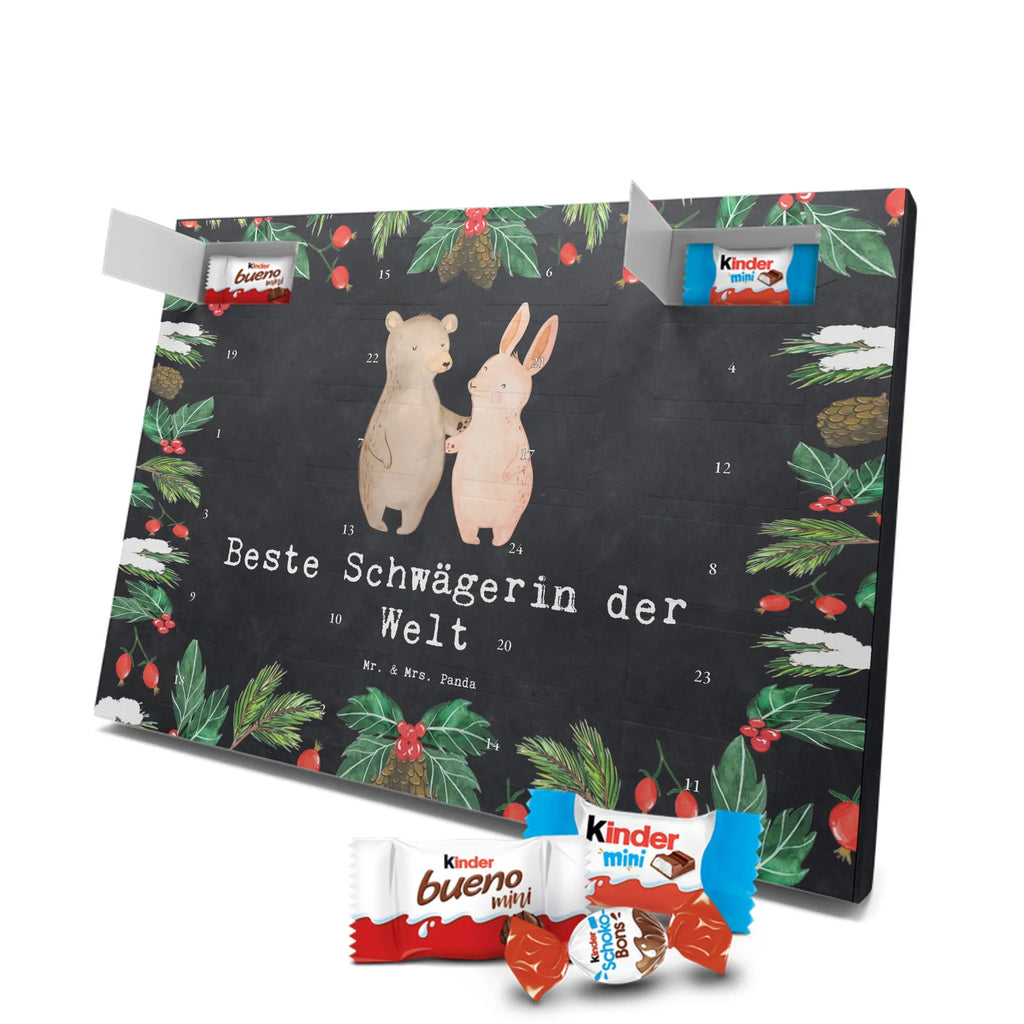 Chocolate advent calendar Hare Best sister in law in the world gift, birthday, gift idea, birthday present, giving, thank you, for, make you happy, gift tip, relatives, wife, Sister-in-law, husband, married