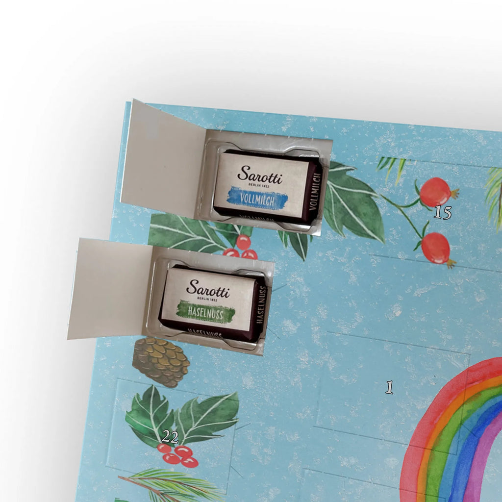 Chocolate advent calendar unicorn Pegasus growing up, pegasus, rainbow, reality, playing, unicorn love, saying fun