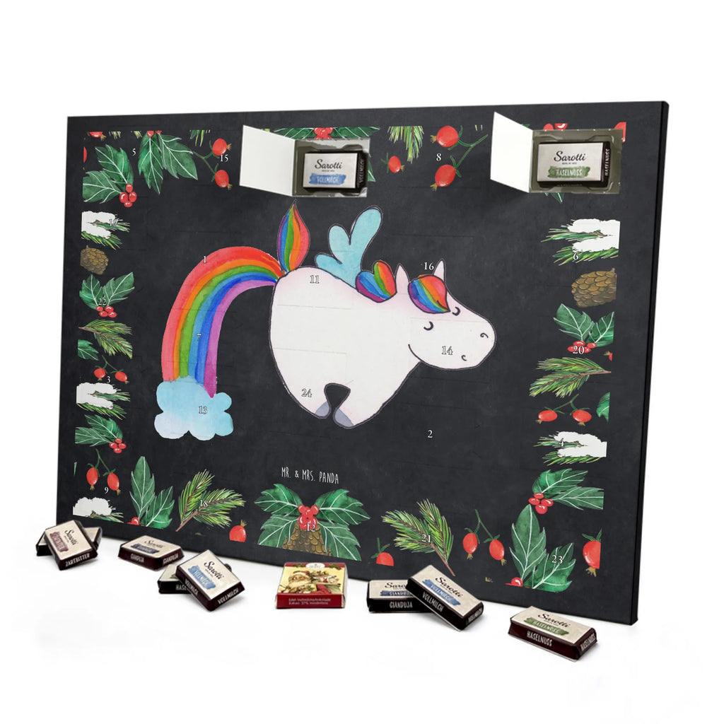 Chocolate advent calendar unicorn Pegasus growing up, pegasus, rainbow, reality, playing, unicorn love, saying fun