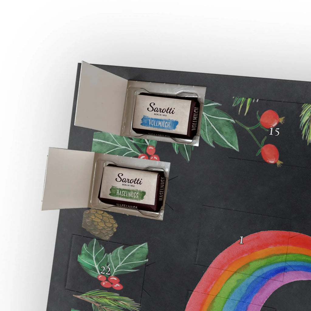 Chocolate advent calendar unicorn Pegasus growing up, pegasus, rainbow, reality, playing, unicorn love, saying fun