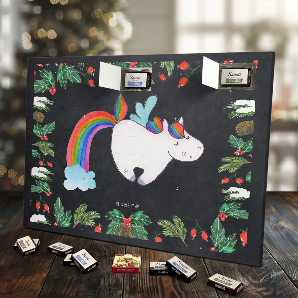 Chocolate advent calendar unicorn Pegasus growing up, pegasus, rainbow, reality, playing, unicorn love, saying fun
