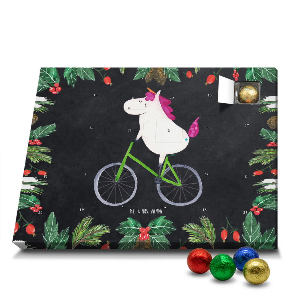 Chocolate advent calendar unicorn cyclist wheel, luxury problem, love affliction, confetti, fairy dust, cycling, cyclist gift, present, grief
