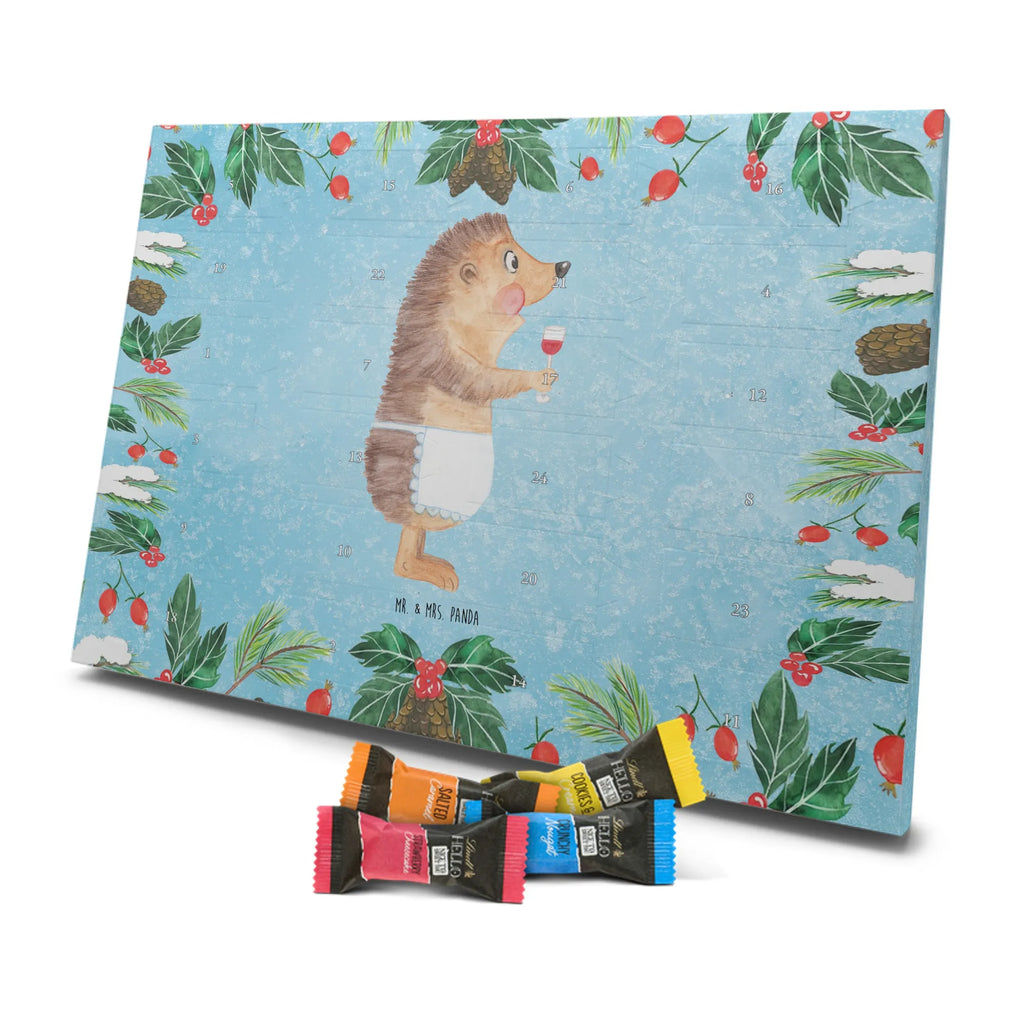 Chocolate advent calendar Hedgehog wine gift ideas, gifts, small animals, good mood, cute, funny sayings, cute animal motives, hand drawn, special gifts, card, animal lover, white wine, wine glass, drinking wine, red wine, wine saying, wine decoration, gift wine drinker, gift wine lover