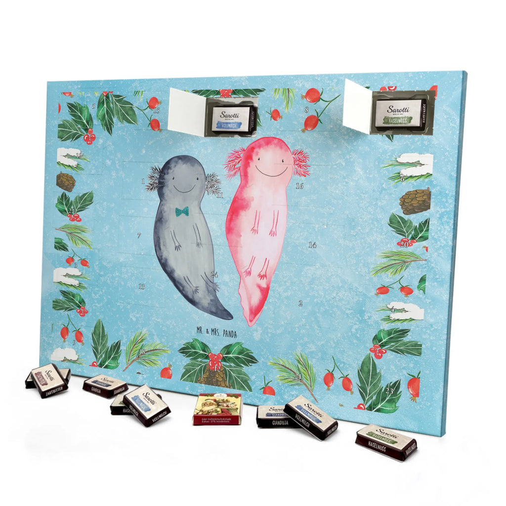 Chocolate advent calendar axolotl Girlfriend Mexican walking fish, Axelotl, marine animals, salamander, amphibian, husband, valentine's day, great love, friend, tail, fiancé, anniversary, proof of love