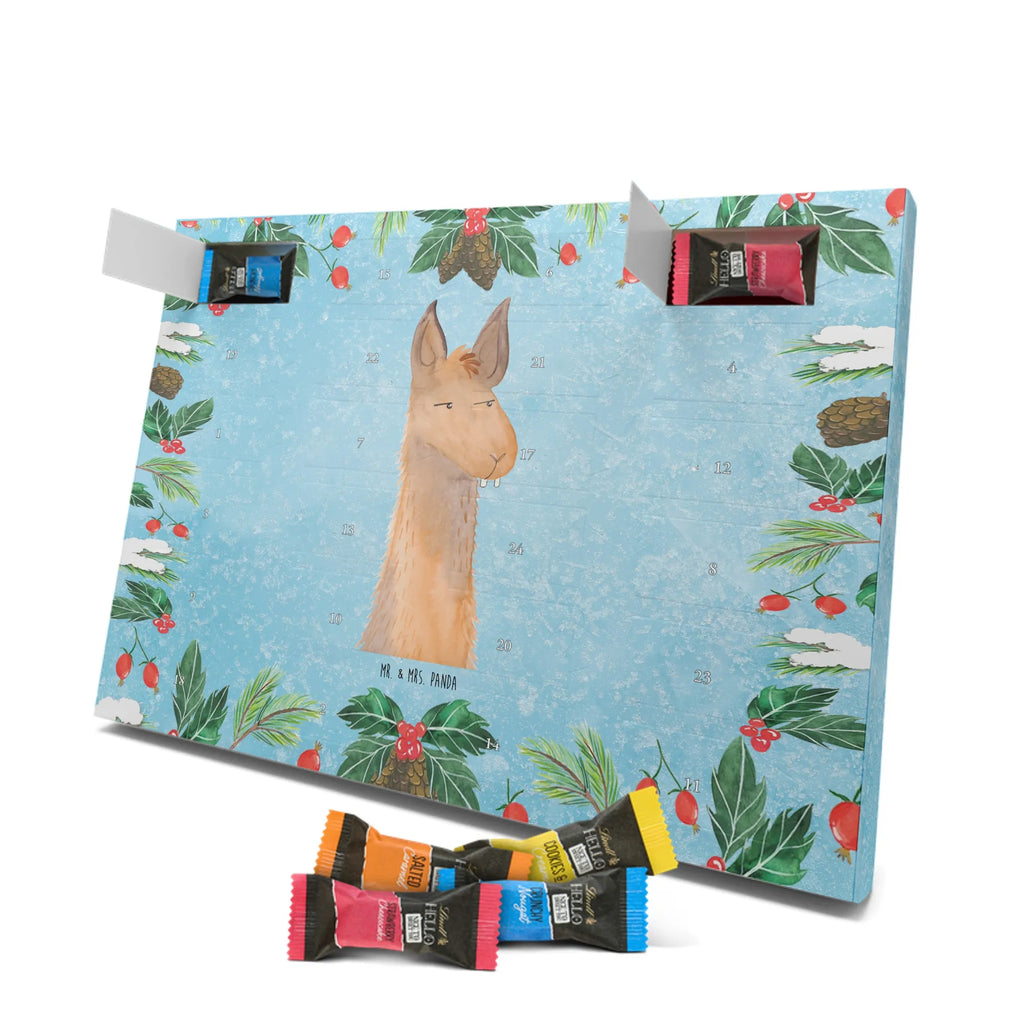 Chocolate advent calendar llama head Annoyed Llama, alpaca, trendy animal, best friend, being right, being annoyed, office life, apprentice, girlfriend