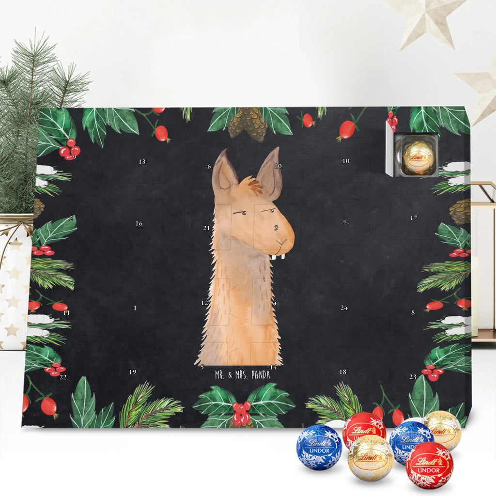 Chocolate advent calendar llama head Annoyed Llama, alpaca, trendy animal, best friend, being right, being annoyed, office life, apprentice, girlfriend