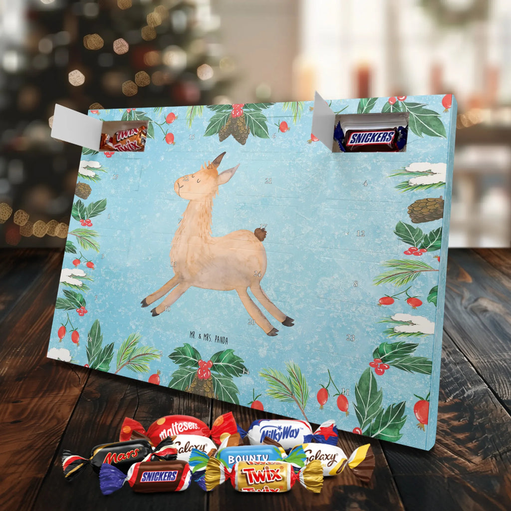 Chocolate advent calendar lama Jump Llama, alpaca, trendy animal, favourite day, graduation, luck, heartache, new start, good morning, llamas, exam, girlfriend
