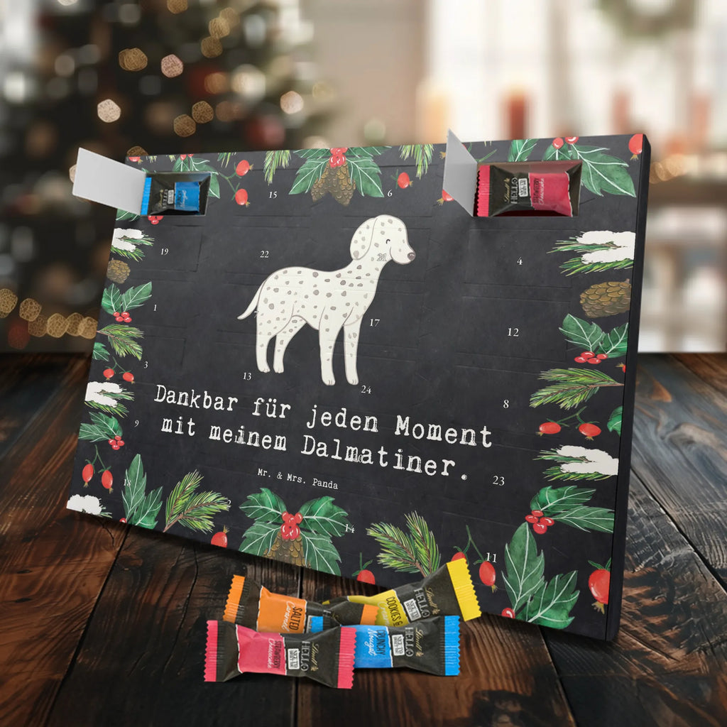 Chocolate advent calendar Dalmatian moment puppy, dog owner, purebred dog, dog breed, giving, animal lover, gift