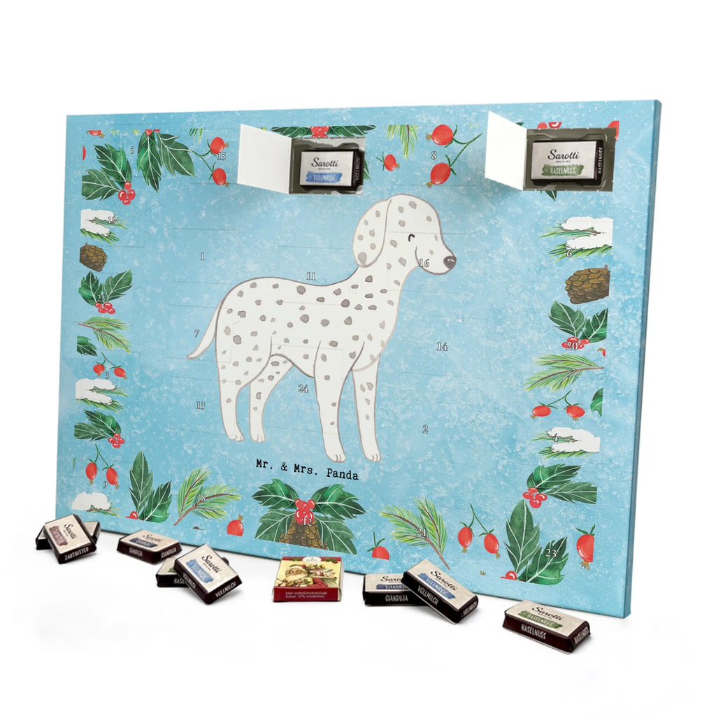 Chocolate advent calendar Dalmatian moment puppy, dog owner, purebred dog, dog breed, giving, animal lover, gift
