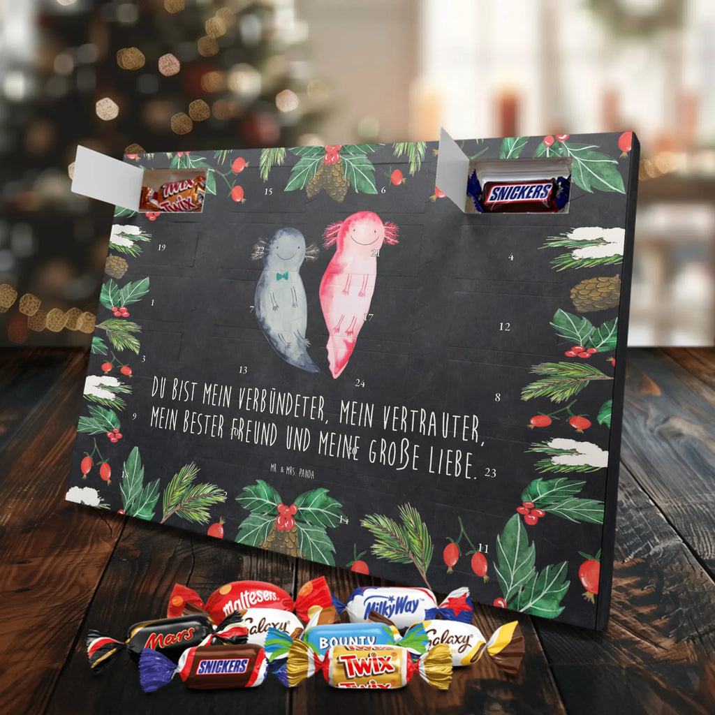 Chocolate advent calendar axolotl Girlfriend Mexican walking fish, Axelotl, marine animals, salamander, amphibian, husband, valentine's day, great love, friend, tail, fiancé, anniversary, proof of love