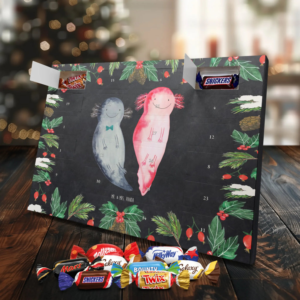 Chocolate advent calendar axolotl Girlfriend Mexican walking fish, Axelotl, marine animals, salamander, amphibian, husband, valentine's day, great love, friend, tail, fiancé, anniversary, proof of love
