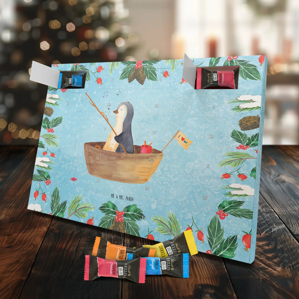 Chocolate advent calendar Penguin fishing boat North Pole, Penguins, divorce, love of life, separation, boat, enjoy, fishing boat, penguins, new beginning, fishing, gift idea heartache, new start