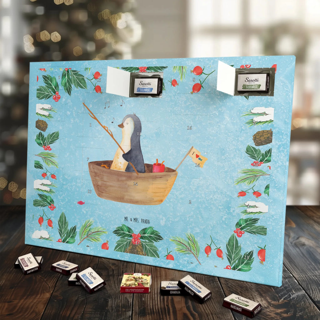 Chocolate advent calendar Penguin fishing boat North Pole, Penguins, divorce, love of life, separation, boat, enjoy, fishing boat, penguins, new beginning, fishing, gift idea heartache, new start