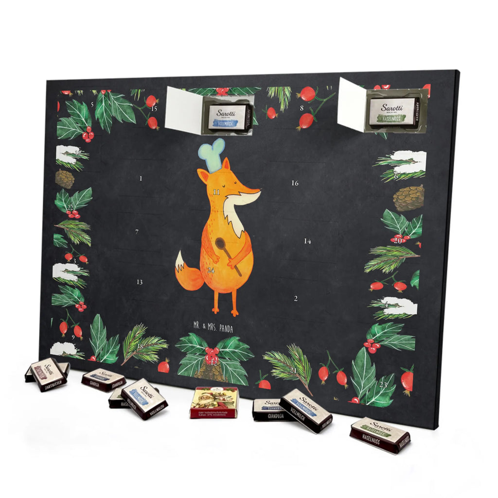 Chocolate advent calendar Fox A cook forest wildlife, clever as a fox, foxes, animal lover, Cook gift, Baker, Kitchen decoration, Slogan funny, Chefs, Kitchen slogan, Party slogan