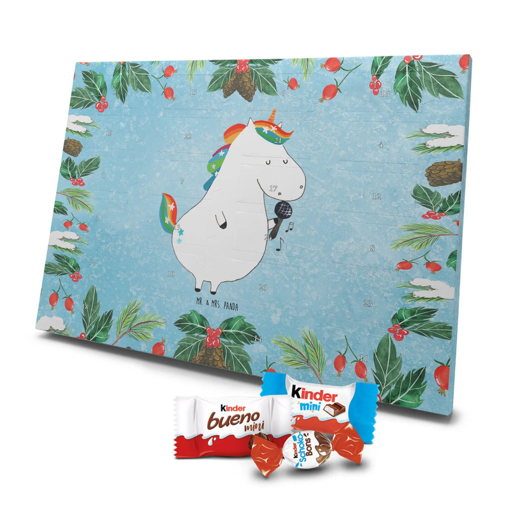 Chocolate advent calendar unicorn Singer confetti, unicorn saying, Singer gift, Singer present, Birthday, celebration