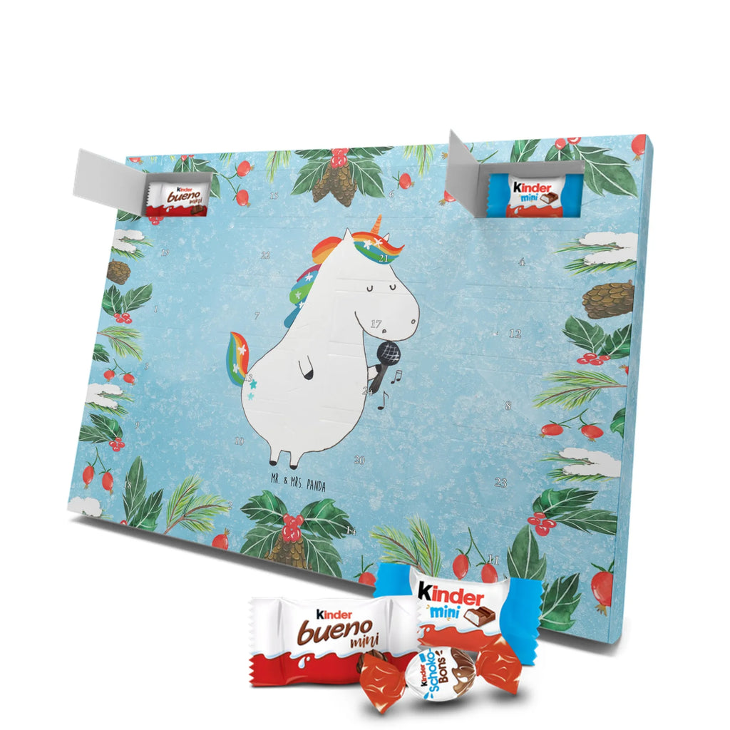 Chocolate advent calendar unicorn Singer confetti, unicorn saying, Singer gift, Singer present, Birthday, celebration
